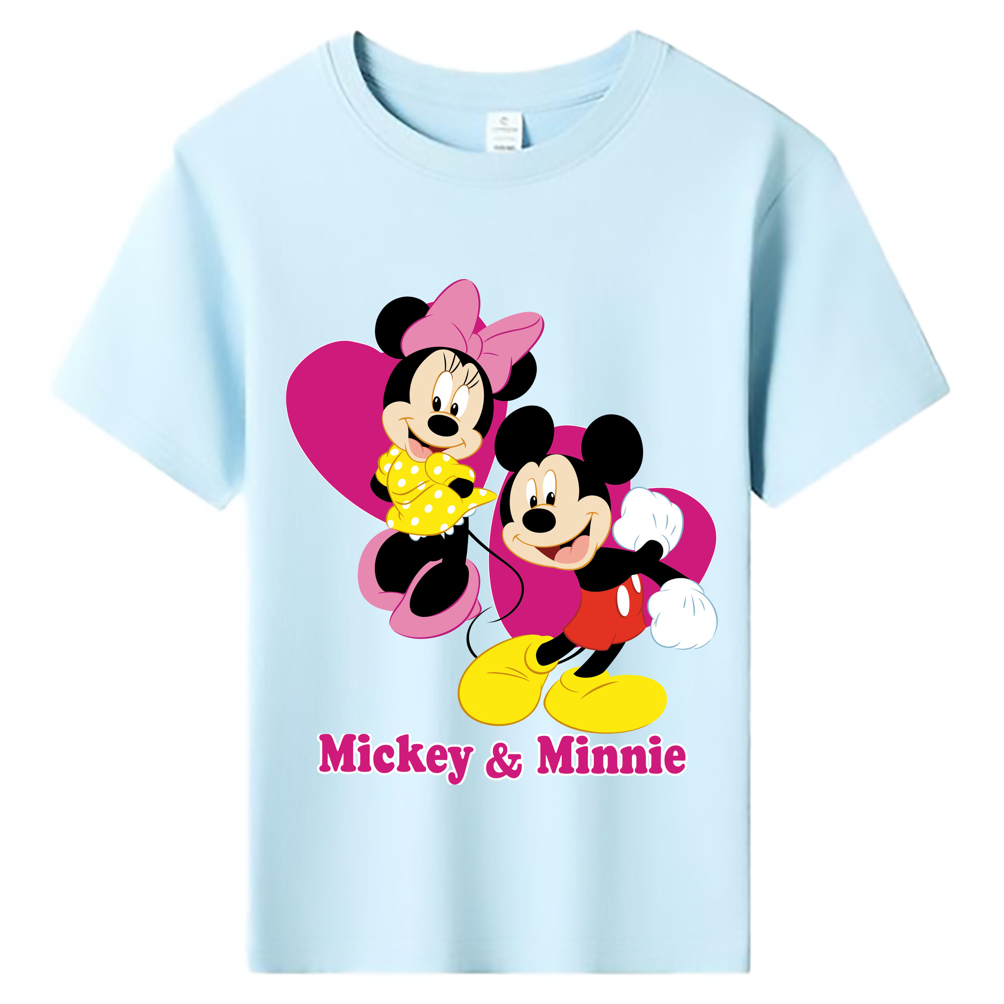 ミッキーマウス Mickey Mouse 綿100％キッズTシャツ（フロントプリント）